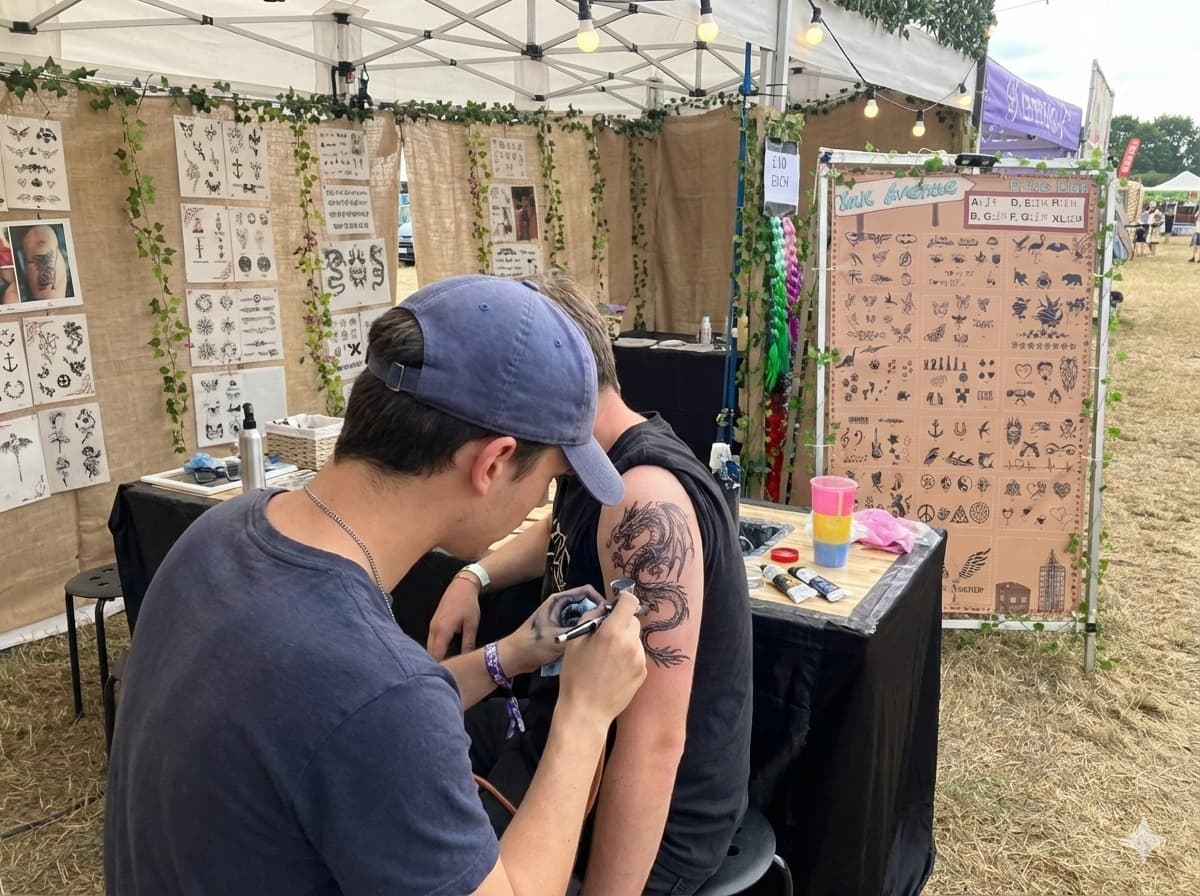 Ink Avenue artist at work